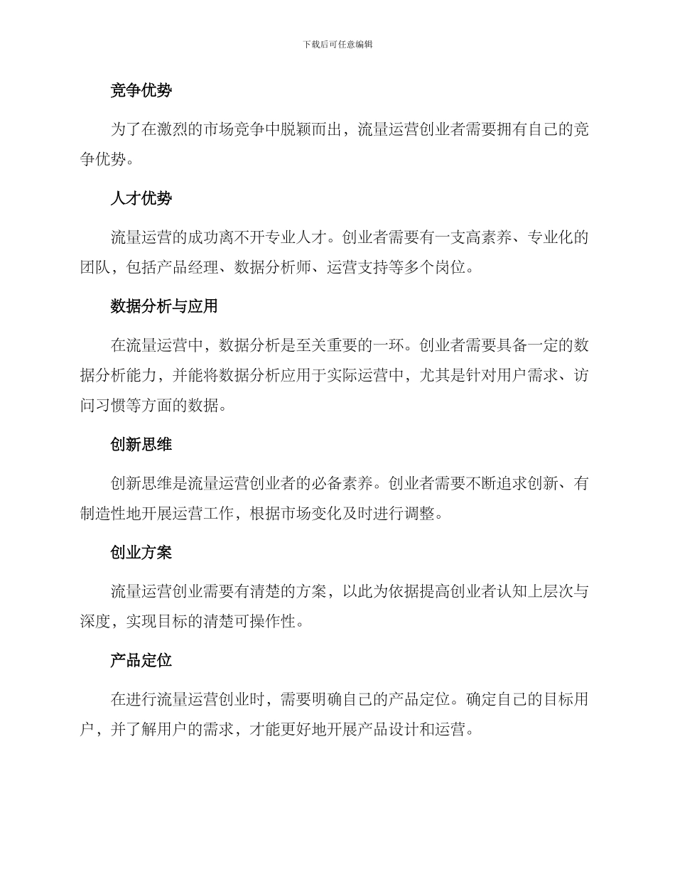 流量运营创业方案_第2页