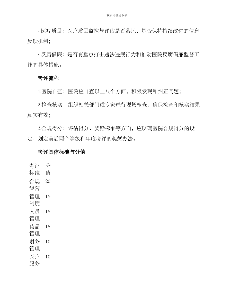 清廉医院考评方案_第2页