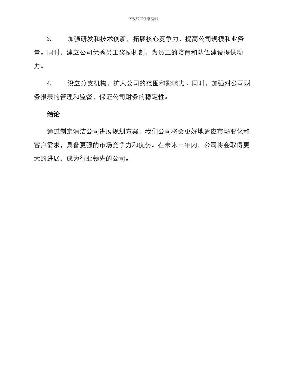 清洁公司发展规划方案_第3页