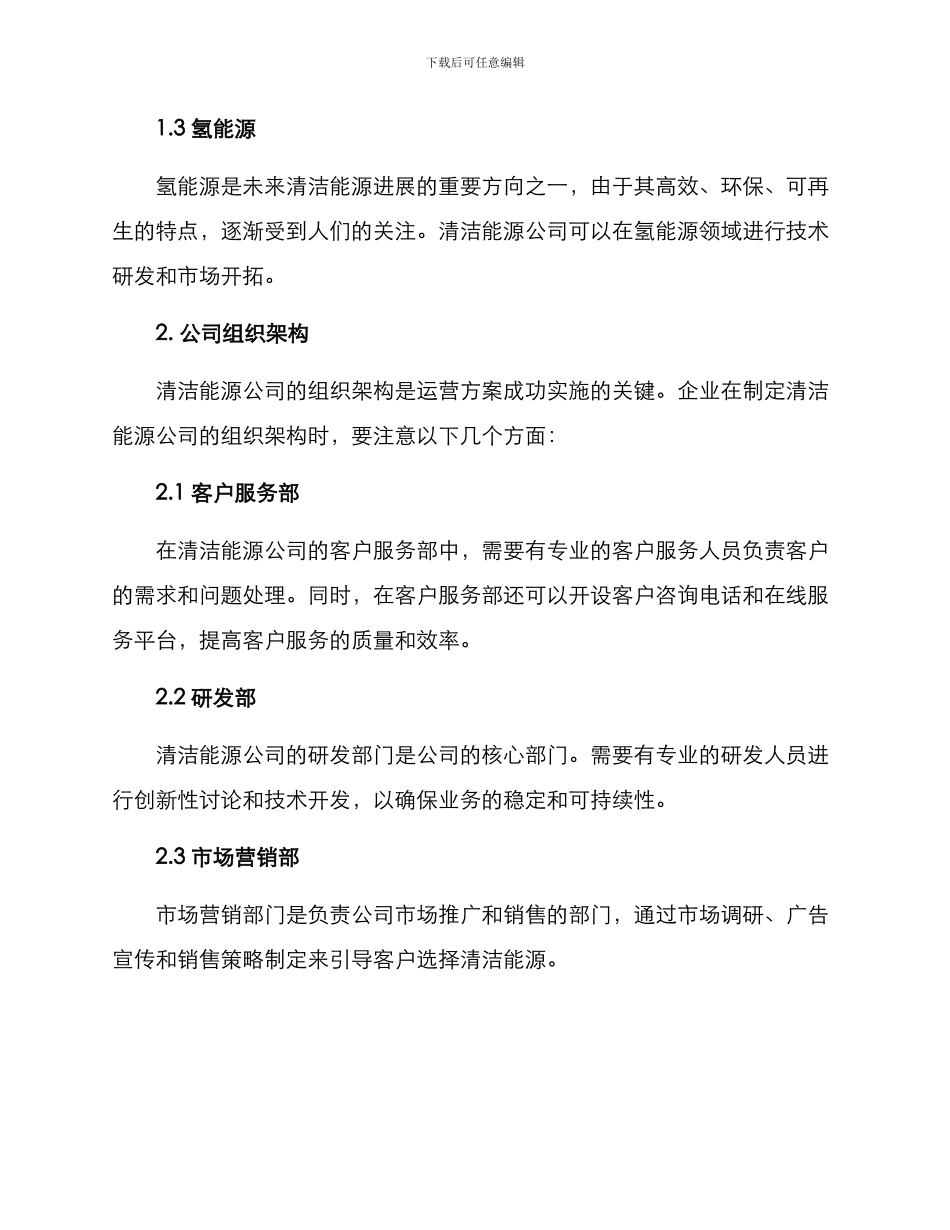 清洁能源公司运营方案_第2页