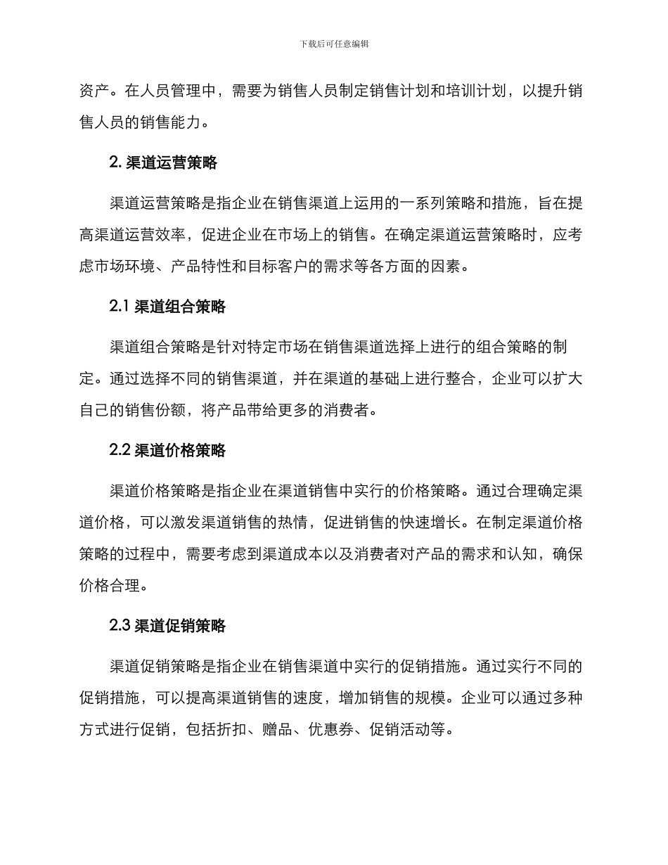 渠道战略营销方案_第2页