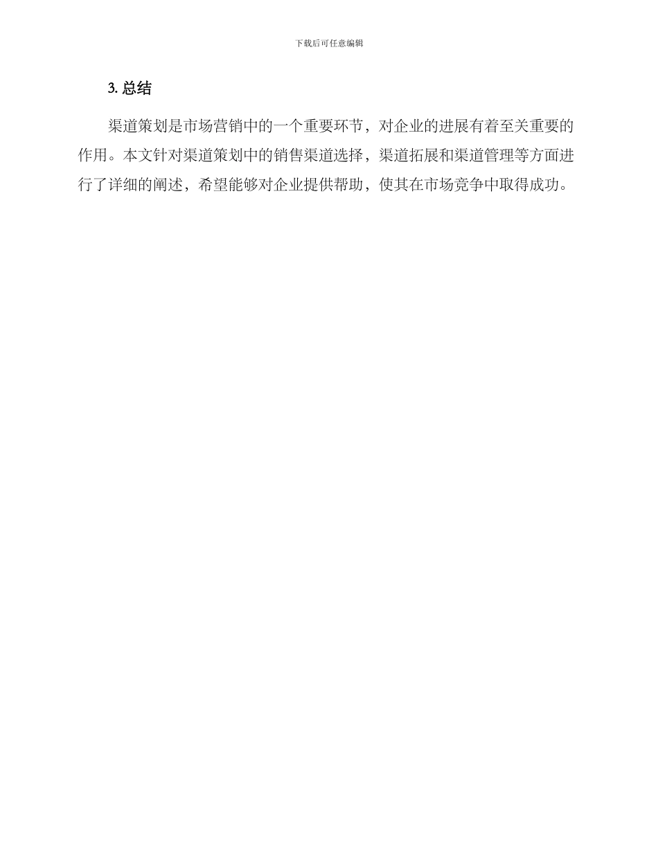 渠道策划方案_第3页