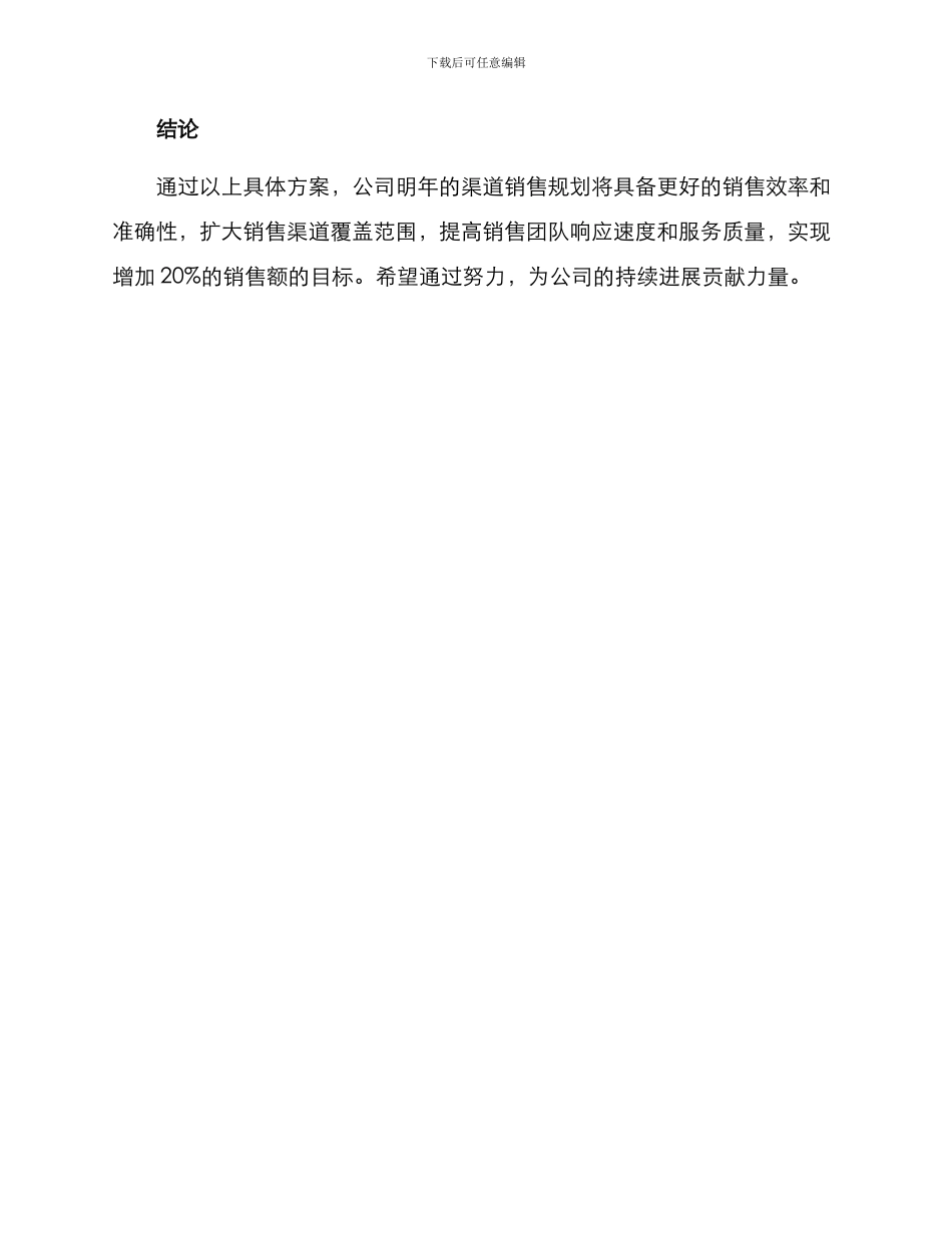 渠道销售明年规划方案_第3页