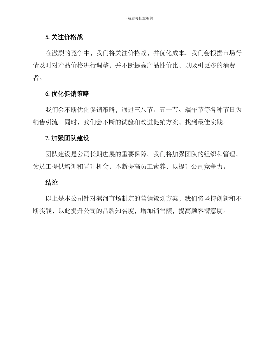 漯河市场营销策划方案_第2页