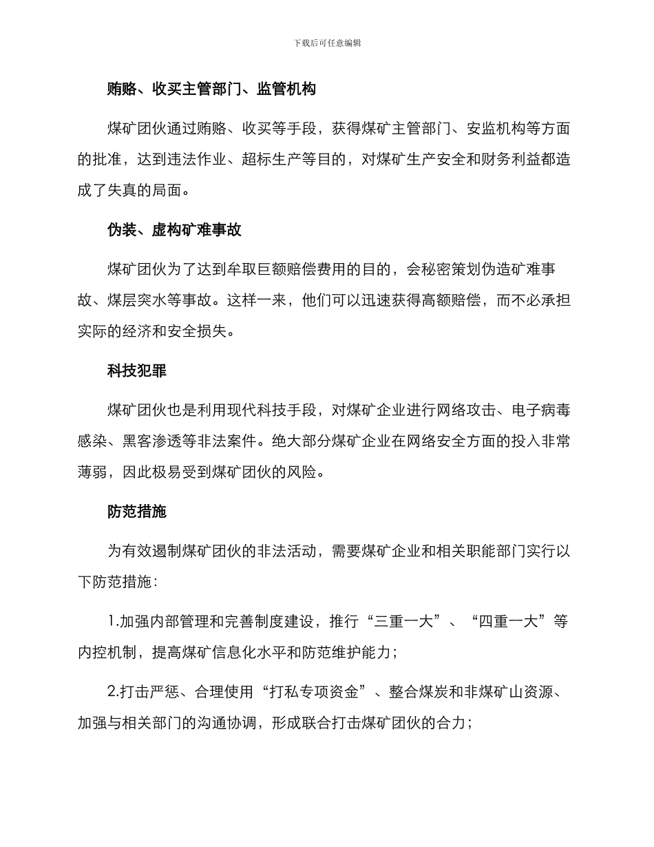 煤矿团伙作案方案_第3页