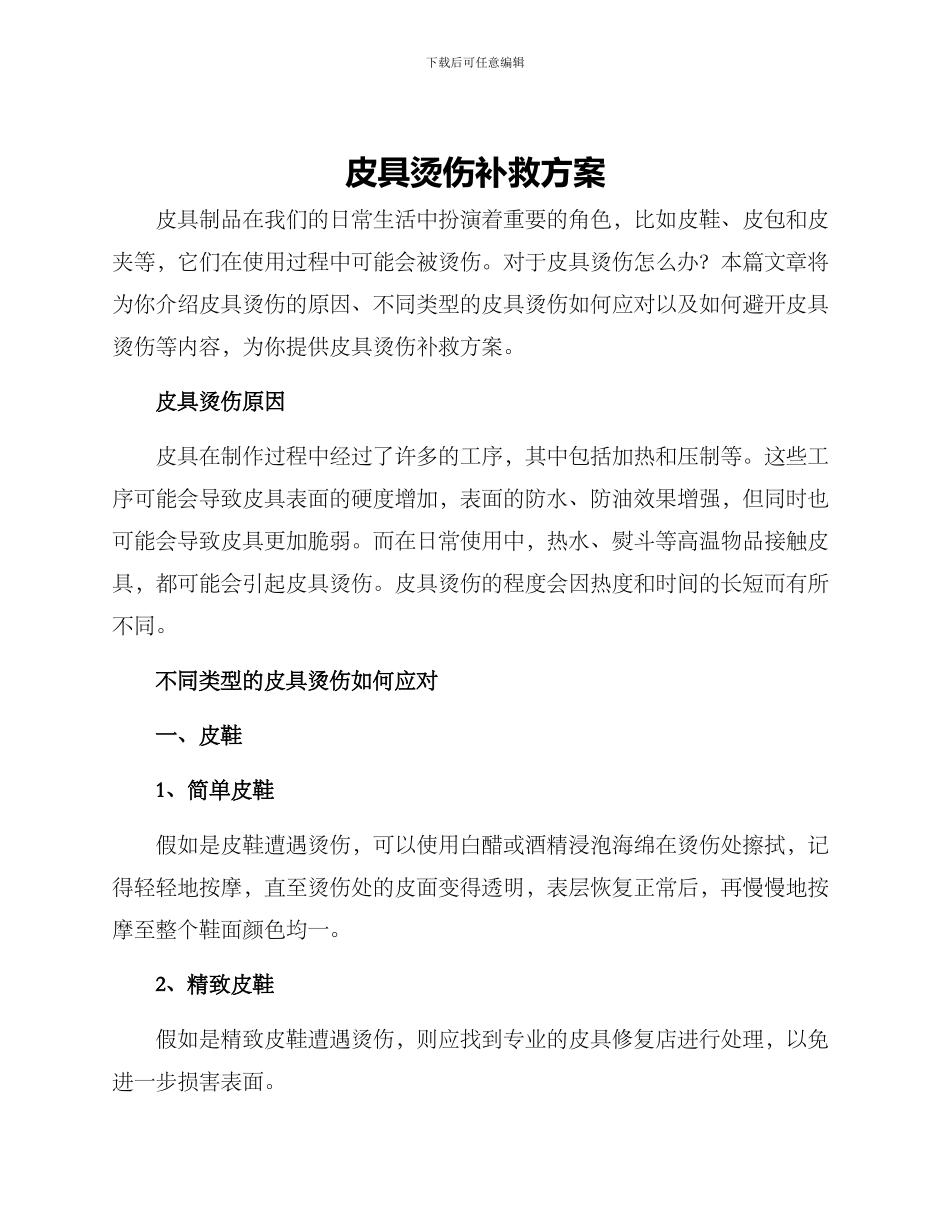 皮具烫伤补救方案_第1页