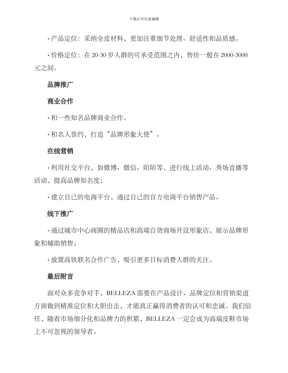 皮鞋品牌策划方案_第2页