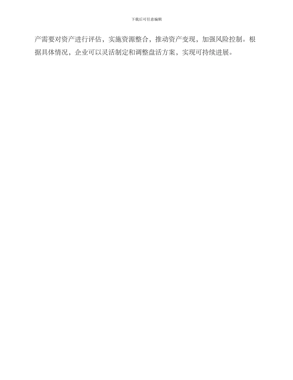 盘活子公司资产方案_第3页