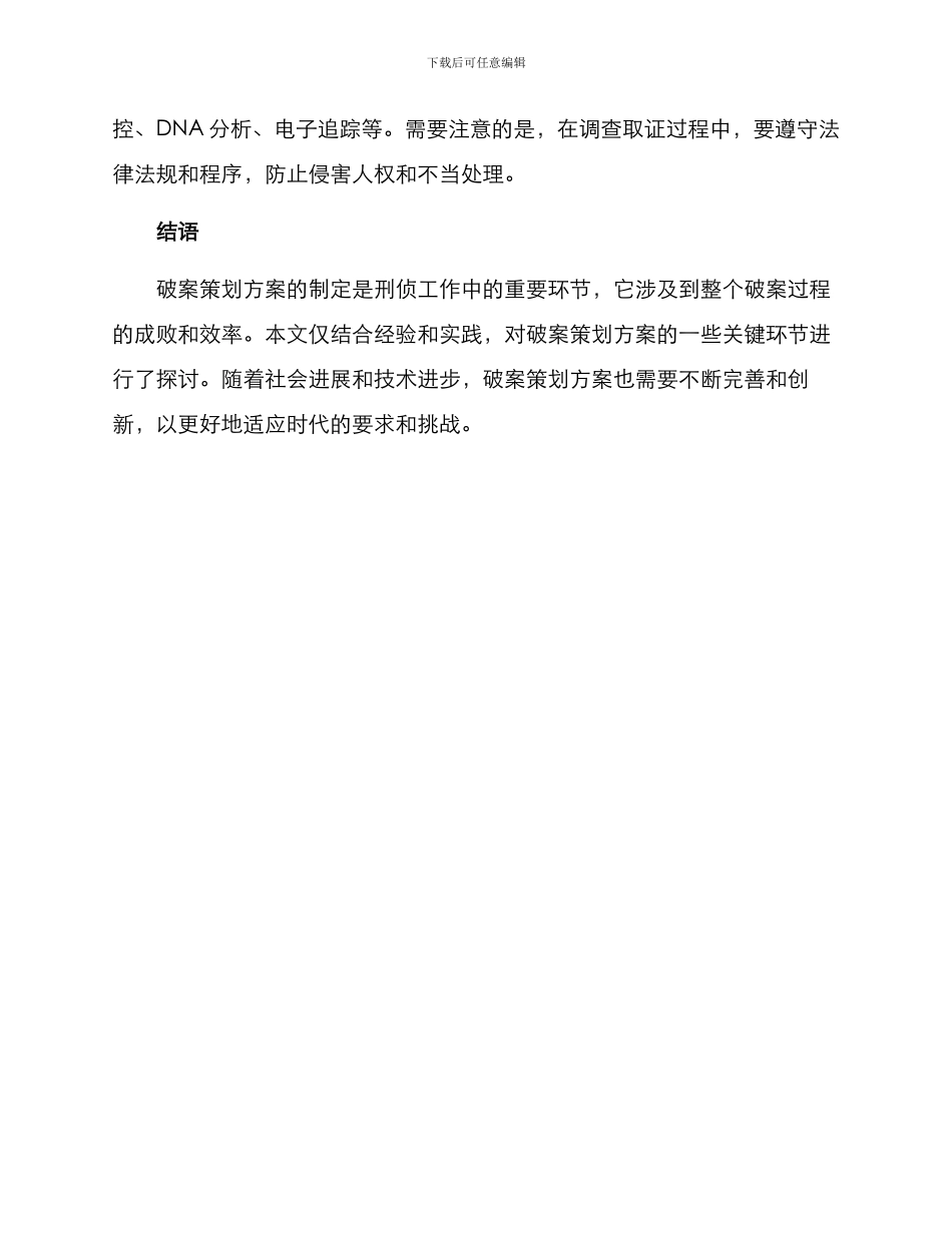 破案策划方案_第2页