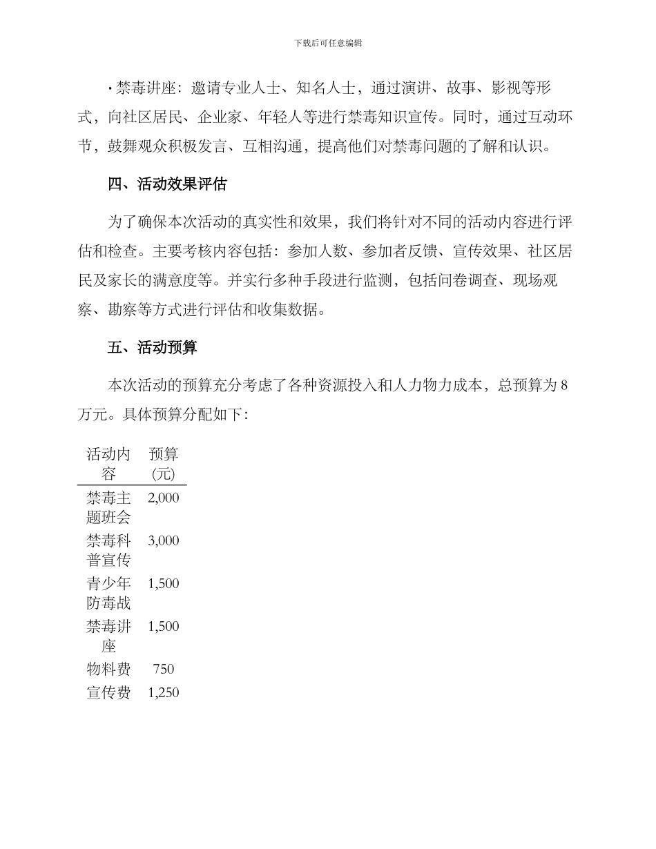 禁毒宣传活动方案_第3页