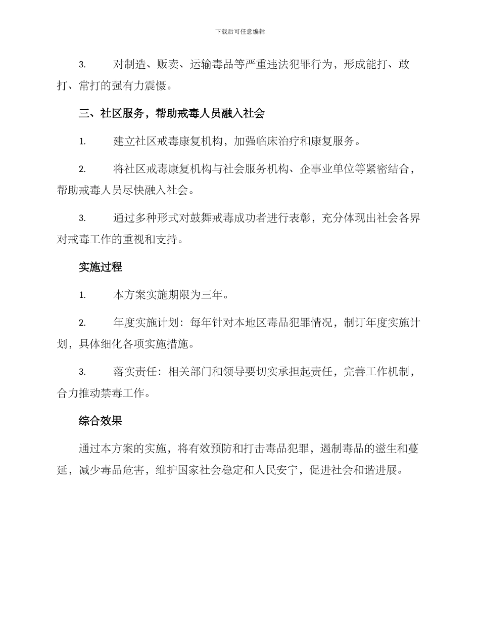 禁毒活动实施方案_第2页