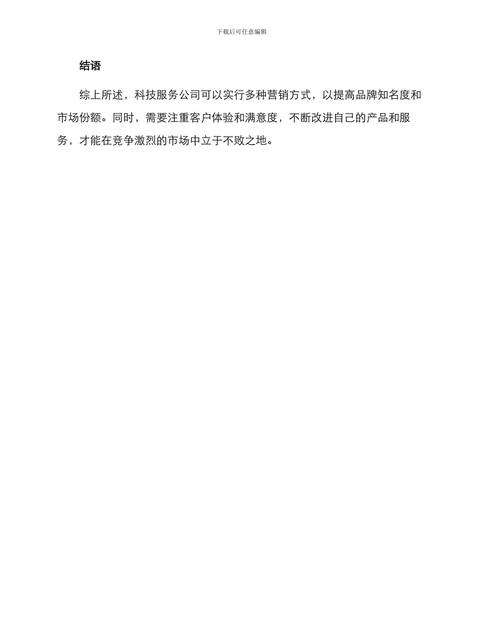 科技服务公司营销方案_第3页