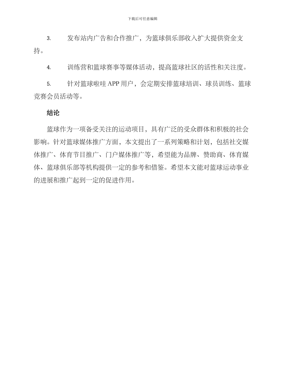 篮球媒体推广方案_第3页