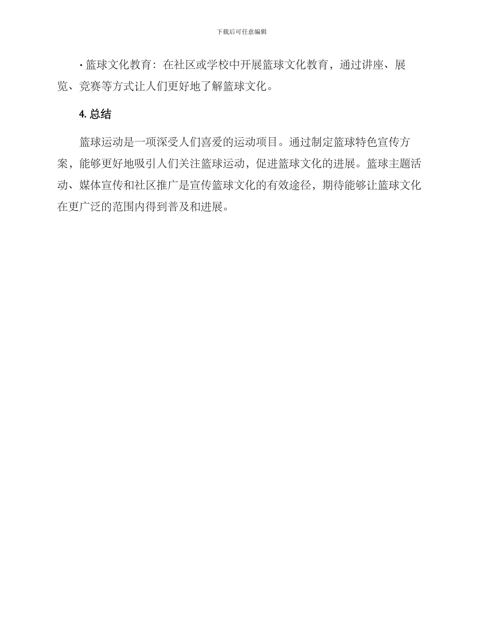 篮球特色宣传方案_第3页