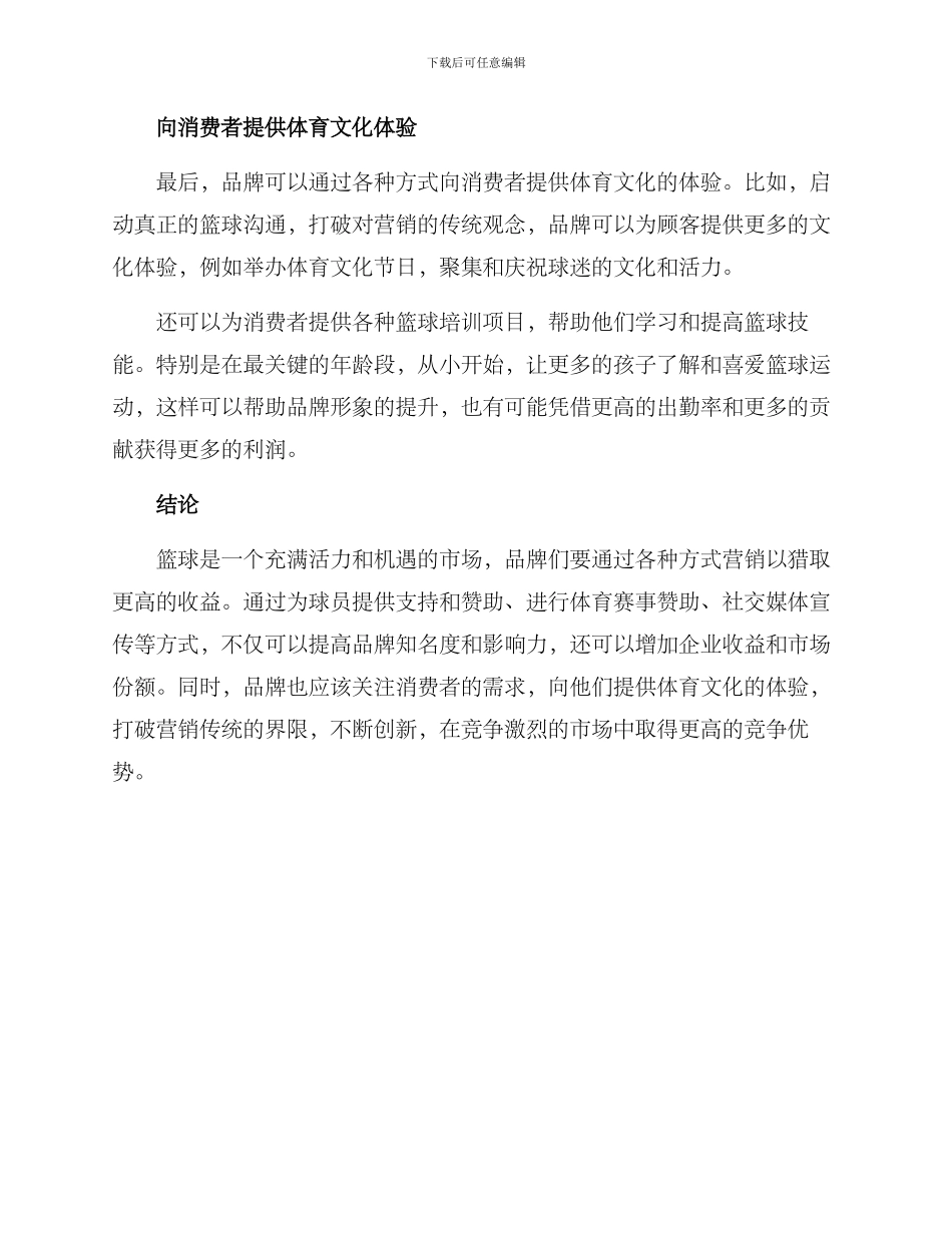 篮球营销方案_第3页