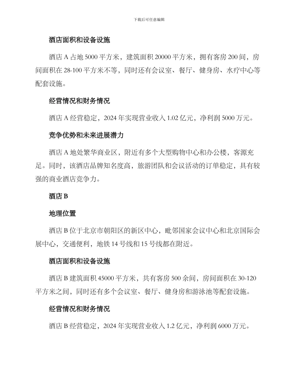 精选酒店出售方案_第2页