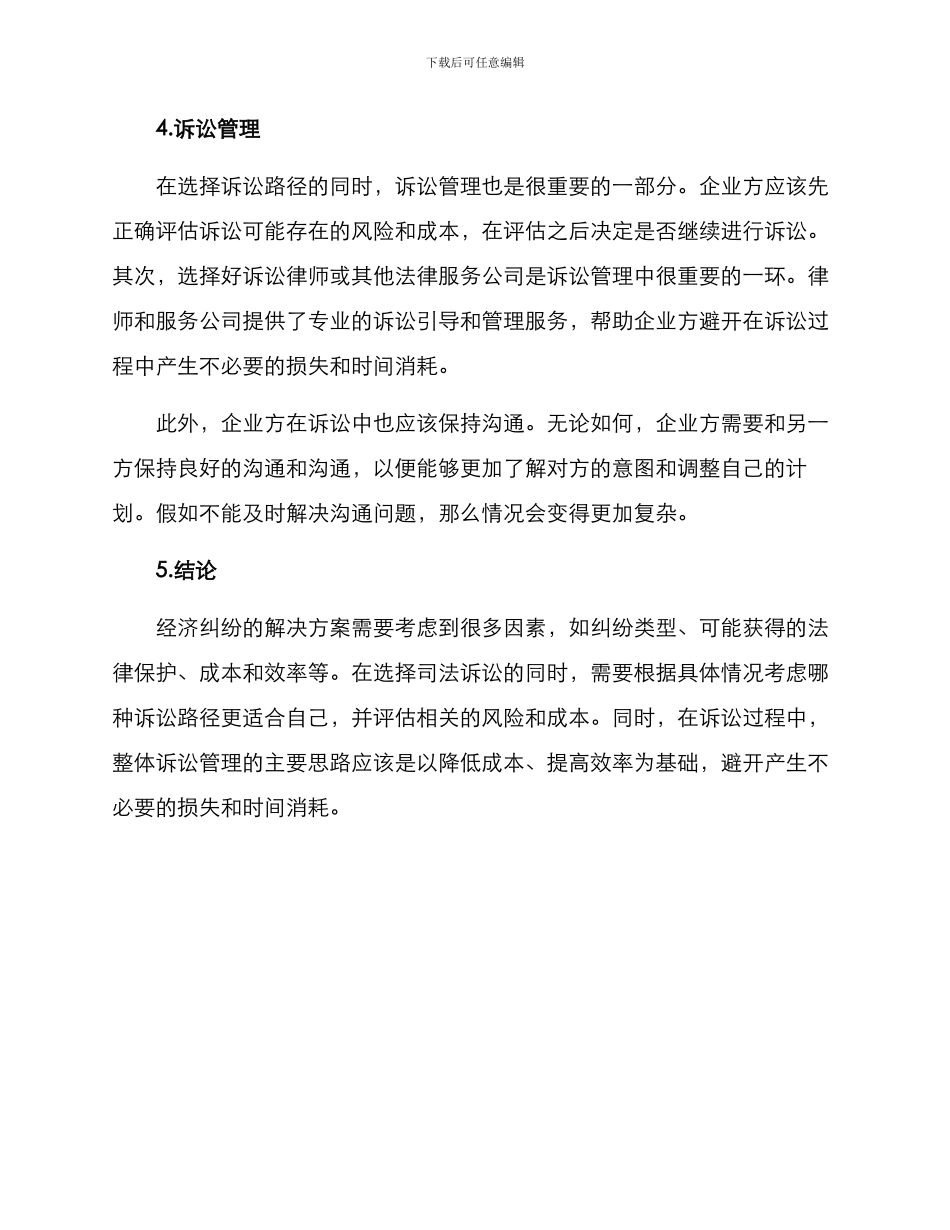 经济纠纷诉讼方案_第3页