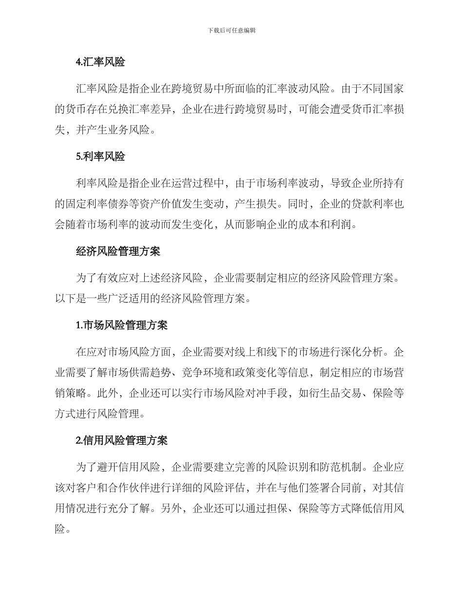经济风险管理方案_第2页