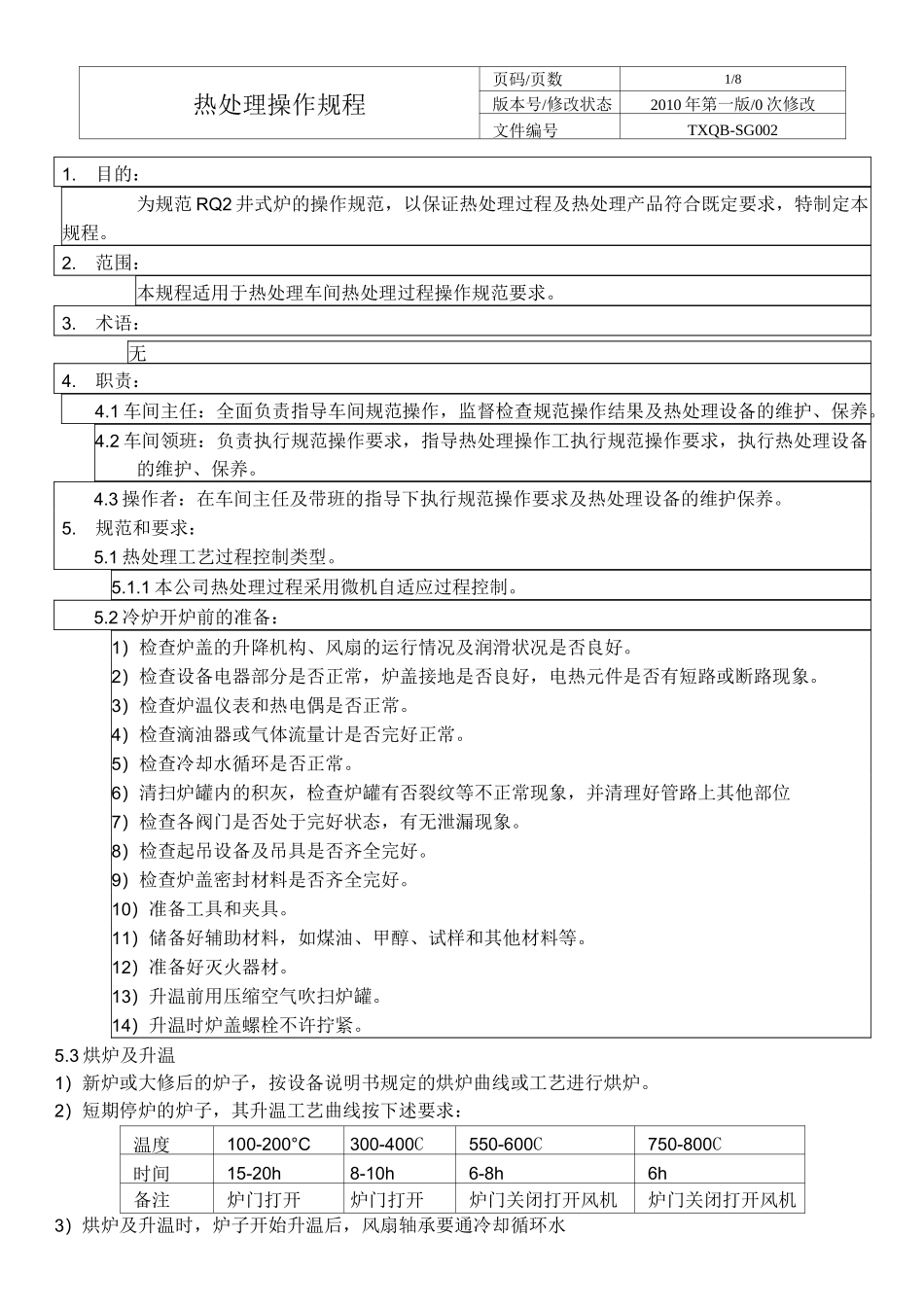 热处理操作规程_第1页