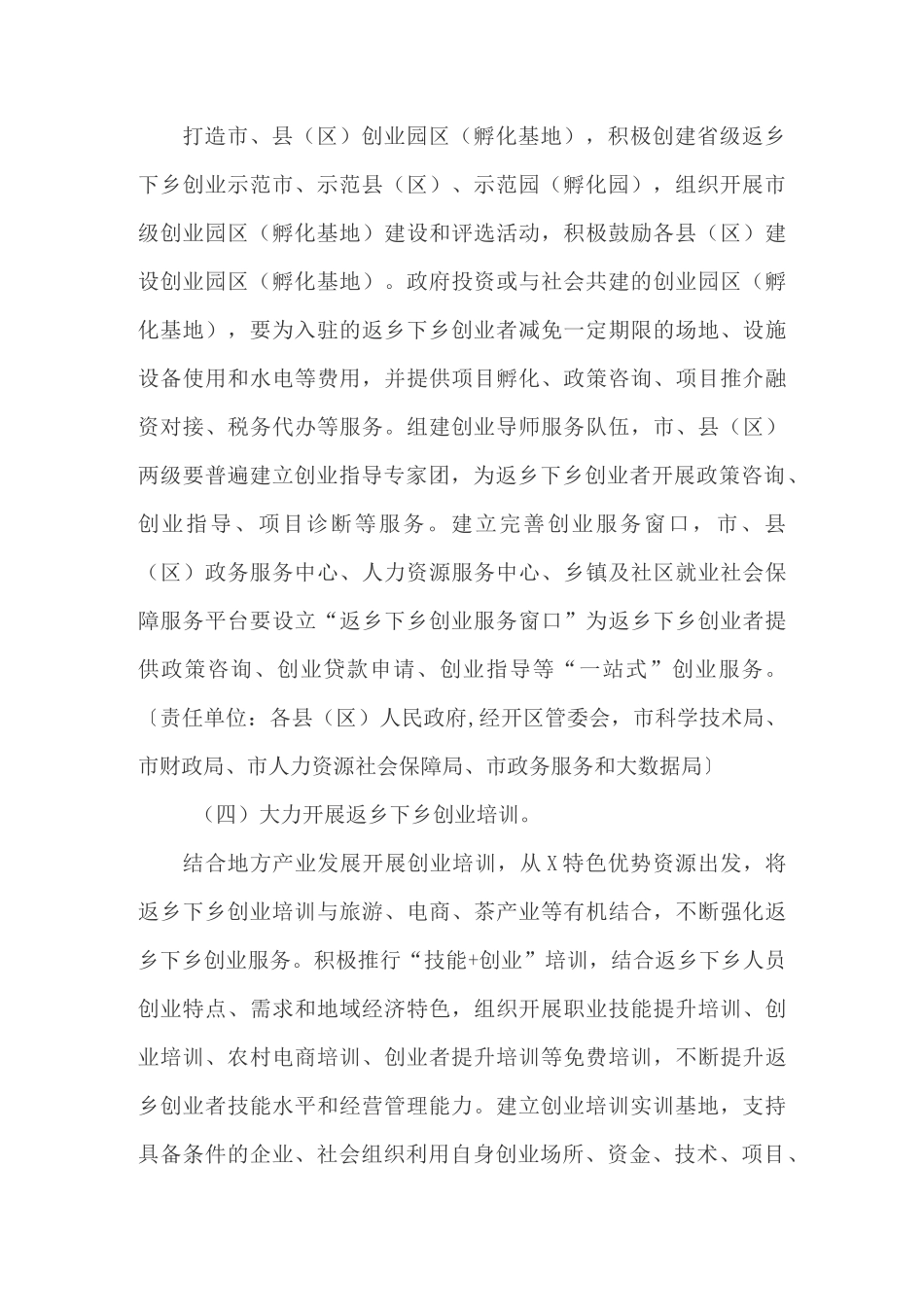 促进返乡下乡创业工作实施方案_第3页