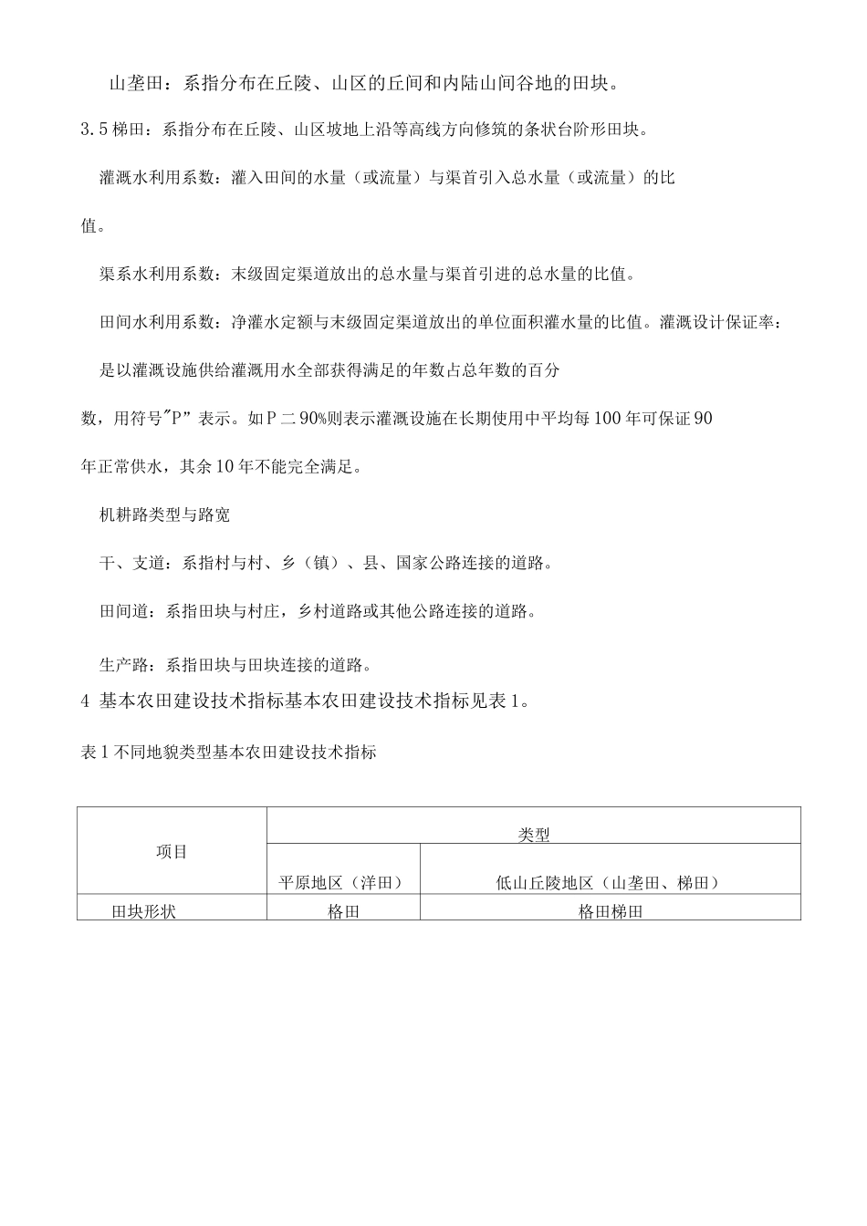 基本农田建设设计规范_第3页