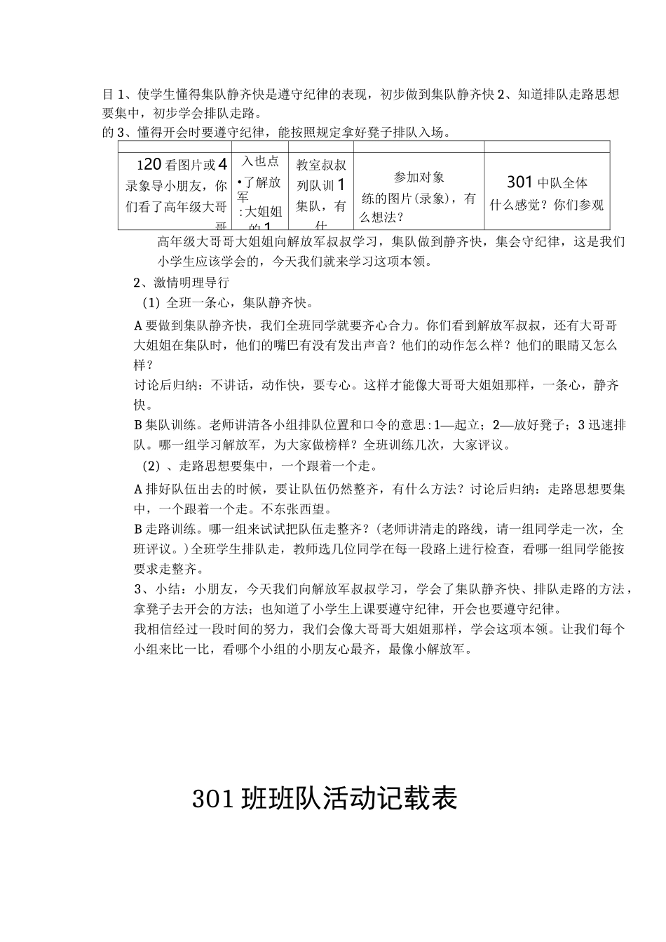 班队活动记载表_第3页