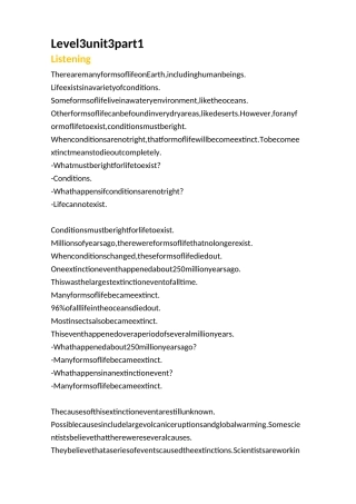 懂你英语Level 3 unit 3