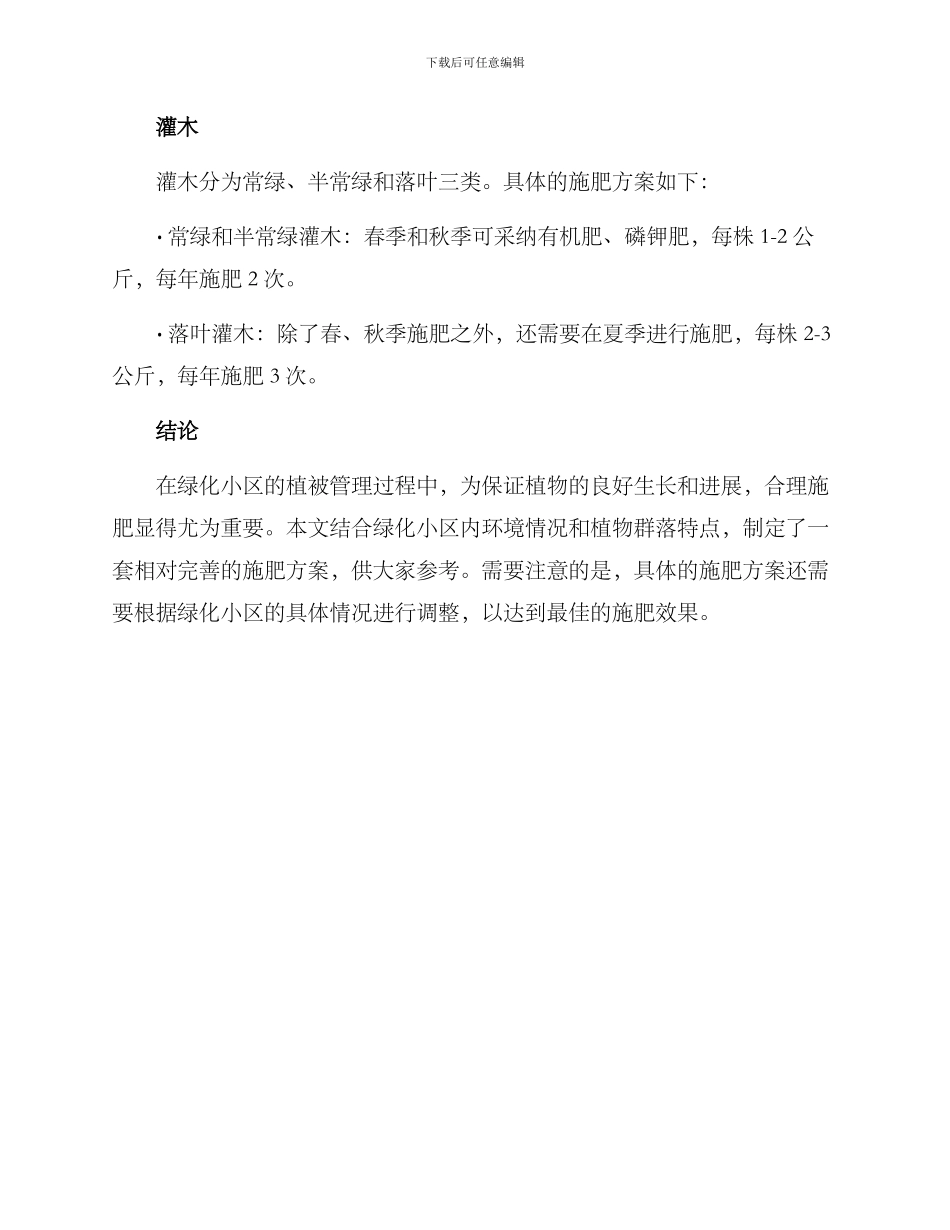 绿化小区施肥方案_第3页