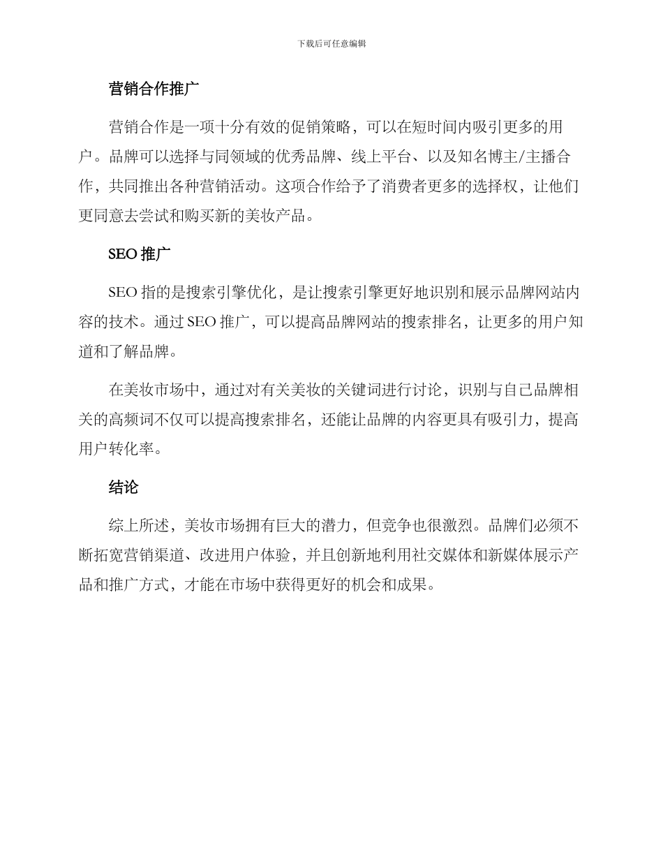 美妆推广方案_第2页