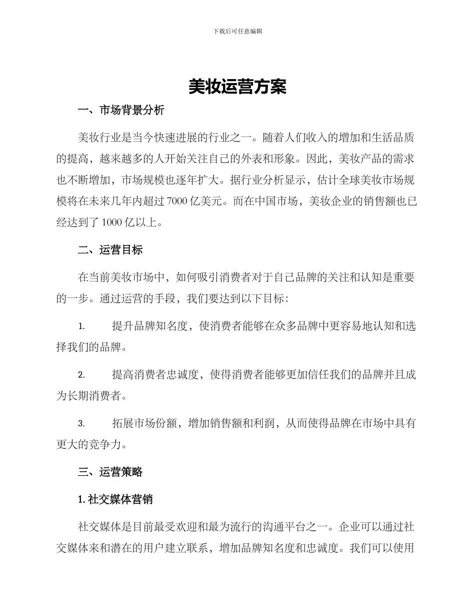 美妆运营方案_第1页