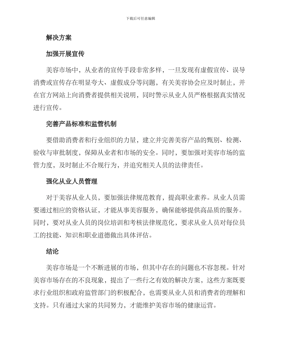 美容市场维护方案_第2页