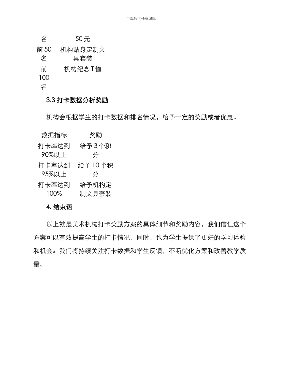 美术机构打卡奖励方案_第3页