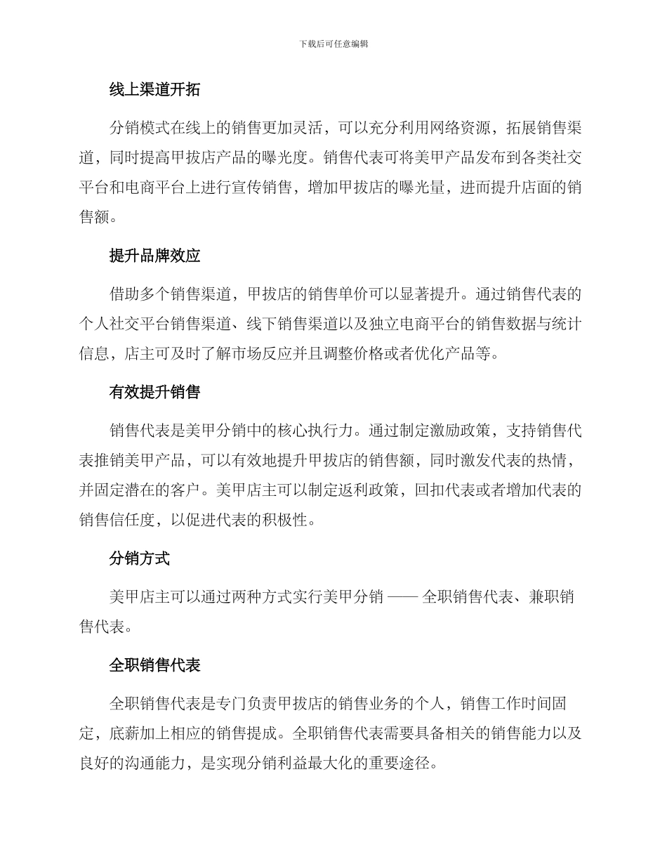 美甲分销方案_第2页