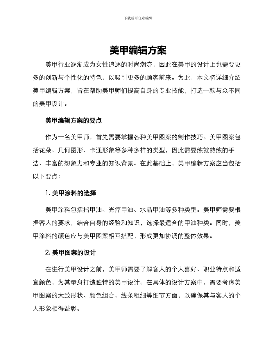 美甲编辑方案_第1页