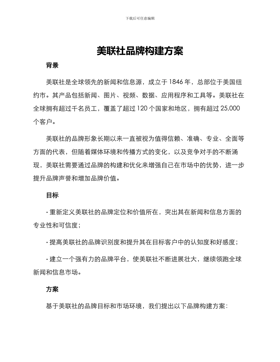 美联社品牌构建方案_第1页