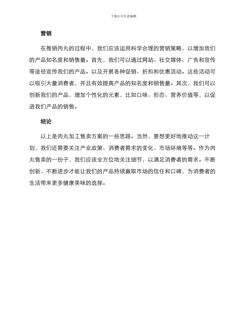 肉丸加工售卖方案_第2页