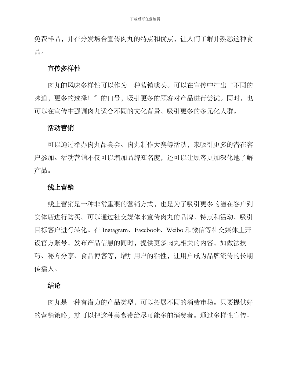 肉丸营销方案_第2页