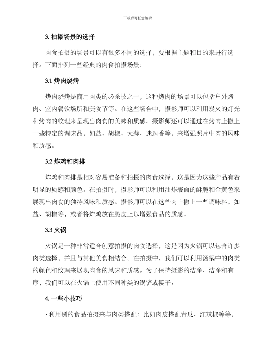 肉食创意拍摄方案_第2页