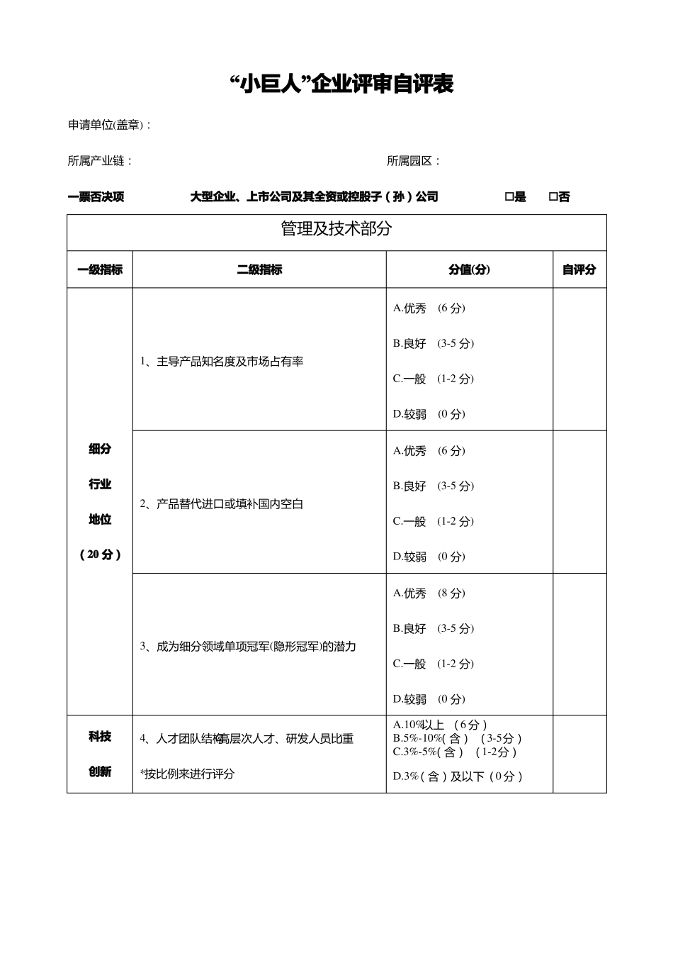 专精特新小巨人PPT大纲及评审材料要求_第2页