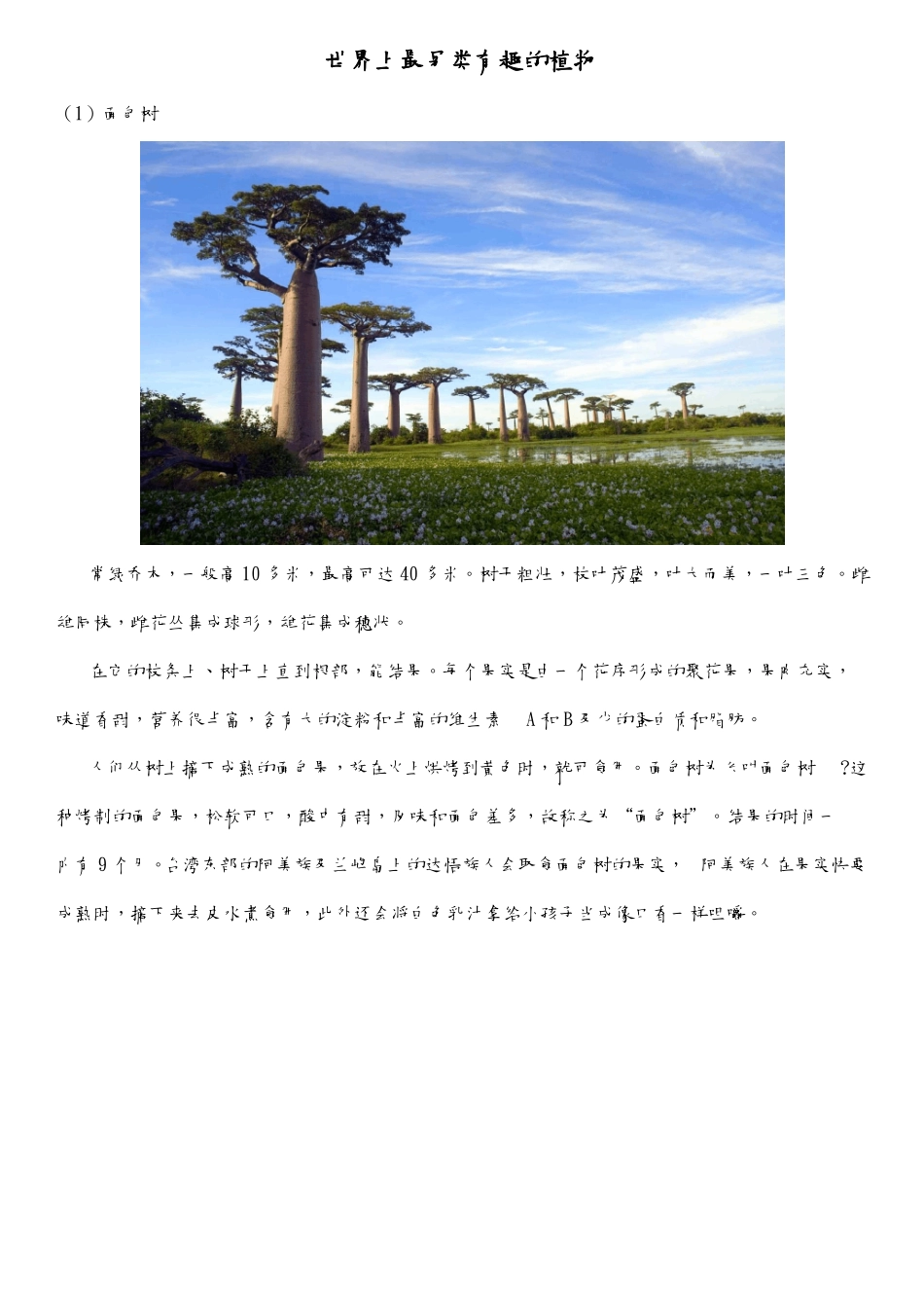 世界上最有趣的植物材料_第1页