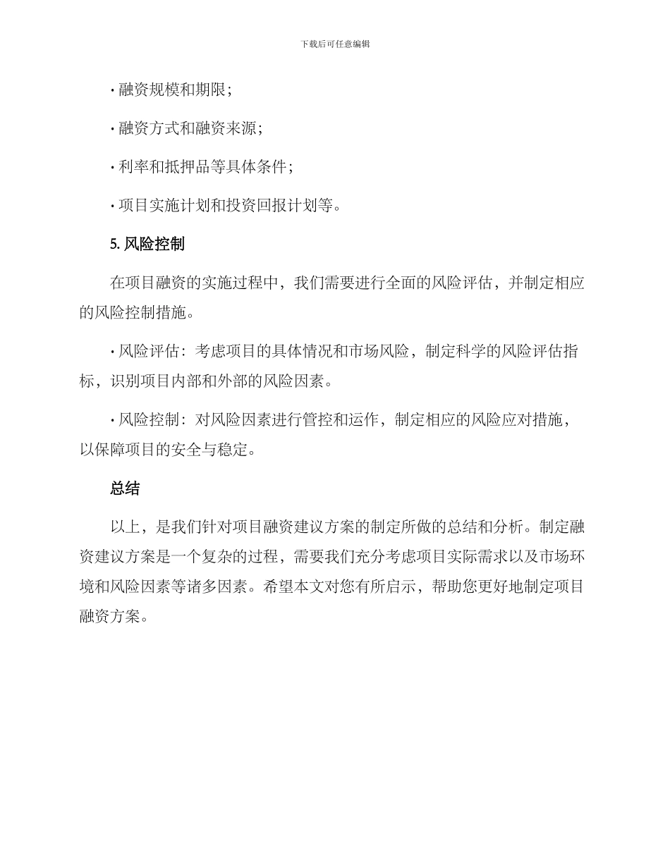 落实项目融资建议方案_第3页