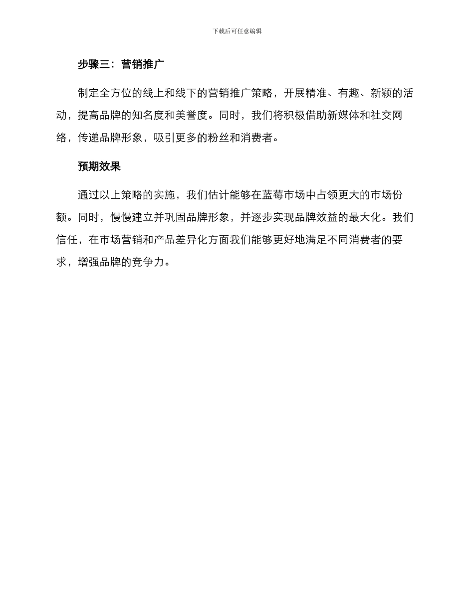 蓝莓销售策划方案_第3页