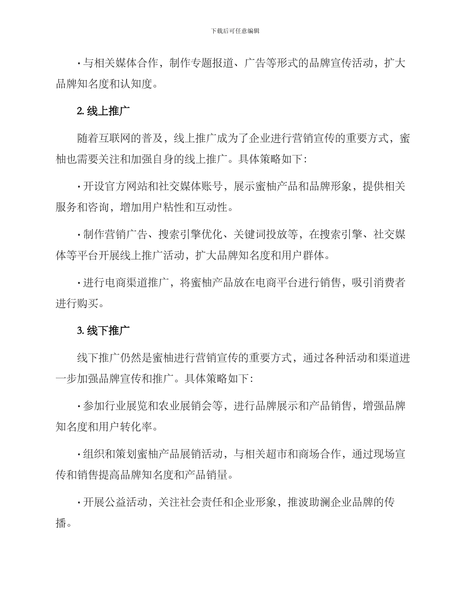 蜜柚营销宣传方案_第2页