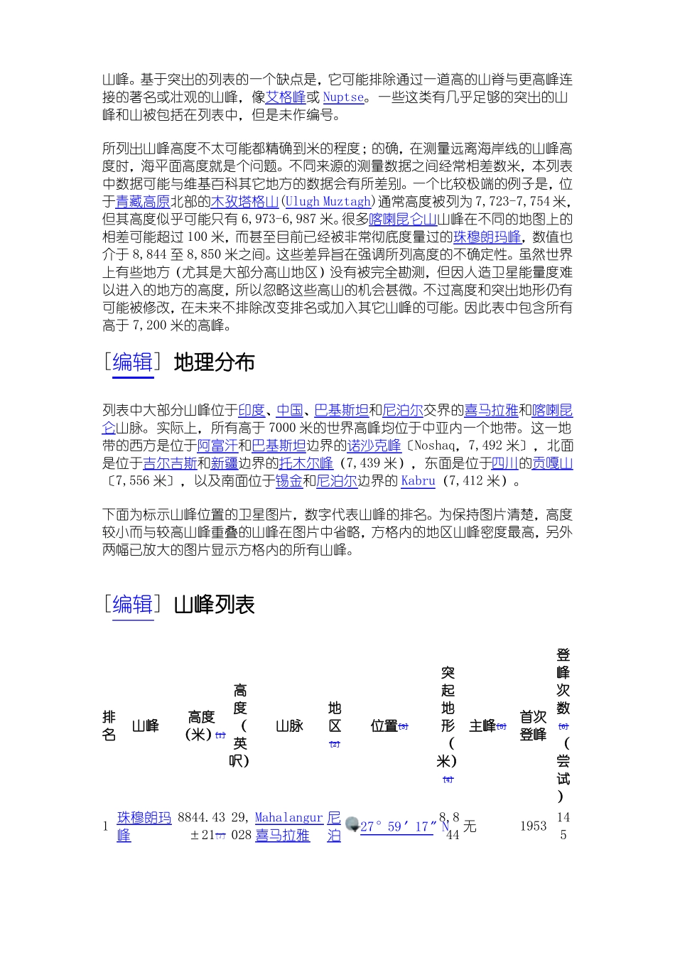 世界高山列表_第2页