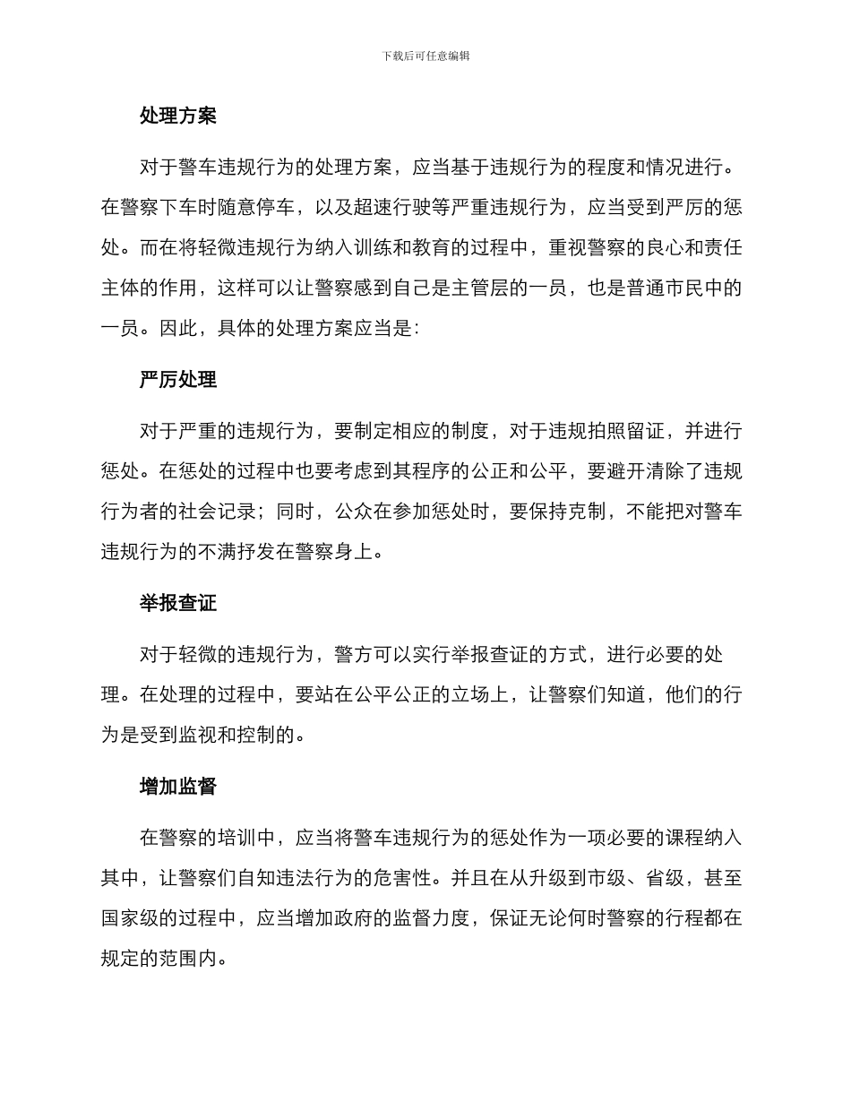 警车违规处理方案_第2页