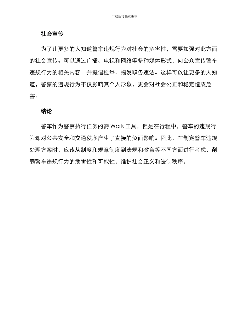 警车违规处理方案_第3页