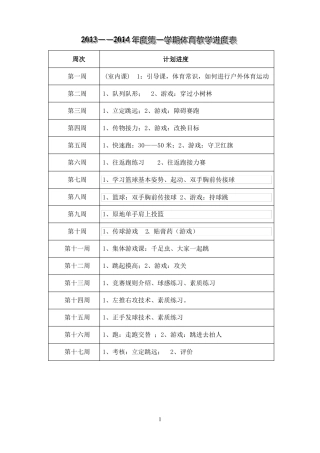 中专体育课教案