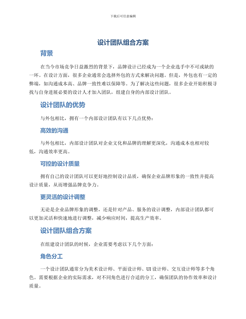设计团队组合方案_第1页