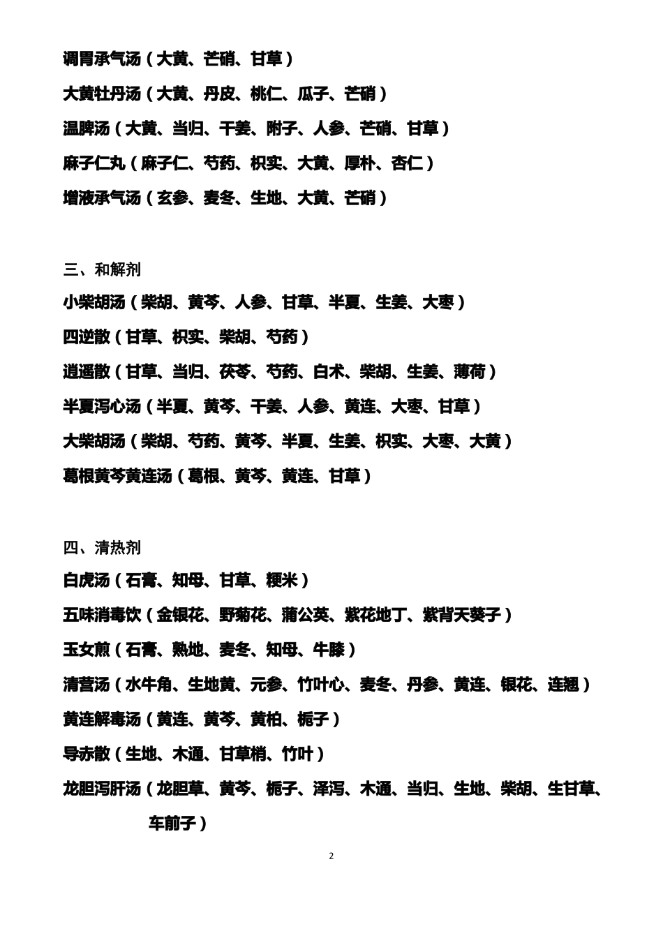 中医医院常用方剂100首_第2页