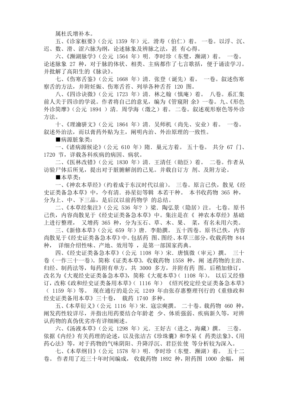 中医古籍书目汇编_第3页